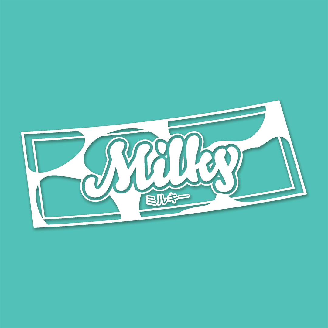 Milky Box Diecut Sticker