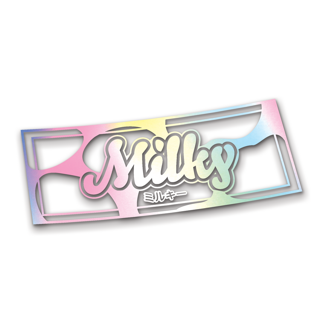 Milky Box Diecut Sticker