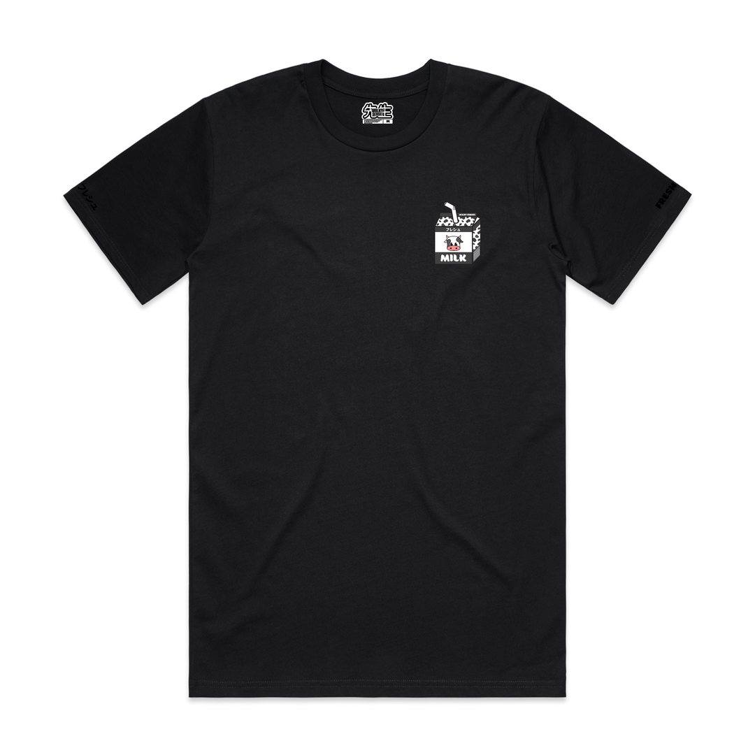 Kawaii Milk Club Tee - Fresh (Black/Black)